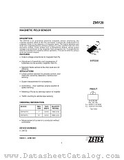 ZMY20TA datasheet pdf Diodes