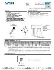 ZTX651QSTZ datasheet pdf Diodes