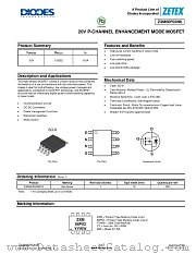 ZXM66P02N8TA datasheet pdf Diodes