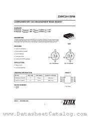 ZXMC3A17DN8 datasheet pdf Diodes