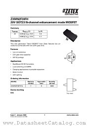 ZXMN2F30FHTA datasheet pdf Diodes
