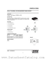 ZXMP3A17DN8 datasheet pdf Diodes