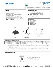 ZXT1053AKTC datasheet pdf Diodes