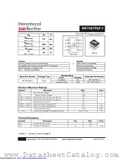 IRF7457TRPBF-1 datasheet pdf International Rectifier