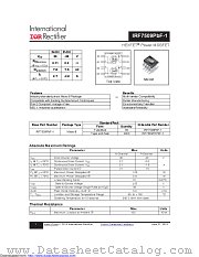 IRF7509PBF-1 datasheet pdf International Rectifier