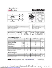 IRF7811AVTRPBF-1 datasheet pdf International Rectifier