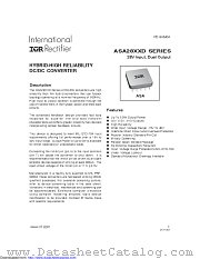 ASA2805D datasheet pdf International Rectifier