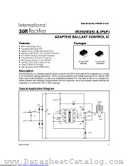 IR2520DPBF datasheet pdf International Rectifier