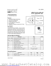 IRF2204PBF datasheet pdf International Rectifier