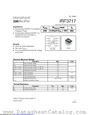 IRF3717TR datasheet pdf International Rectifier