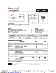 IRF3717TRPBF-1 datasheet pdf International Rectifier