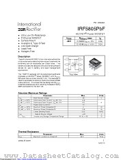 IRF5805TRPBF datasheet pdf International Rectifier
