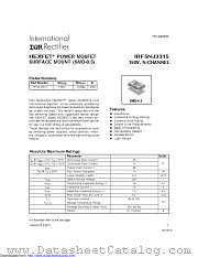 IRF5NJ3315SCS datasheet pdf International Rectifier