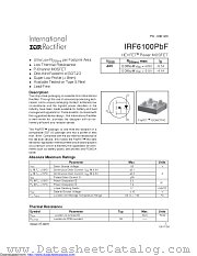 IRF6100PBF datasheet pdf International Rectifier