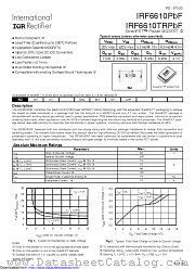 IRF6610TR1PBF datasheet pdf International Rectifier