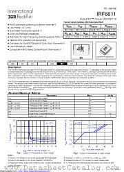 IRF6611TR1 datasheet pdf International Rectifier
