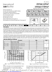 IRF6612TR1PBF datasheet pdf International Rectifier