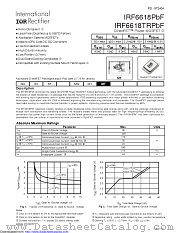 IRF6618TR1PBF datasheet pdf International Rectifier
