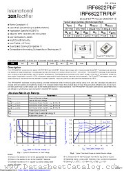IRF6622TRPBF datasheet pdf International Rectifier