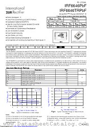 IRF6646TR1PBF datasheet pdf International Rectifier