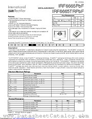 IRF6665TR1PBF datasheet pdf International Rectifier