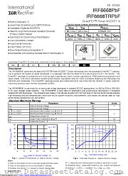 IRF6668TRPBF datasheet pdf International Rectifier