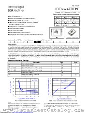 IRF6674 datasheet pdf International Rectifier