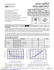 IRF6715MTR1PBF datasheet pdf International Rectifier