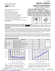 IRF6717MTRPBF datasheet pdf International Rectifier
