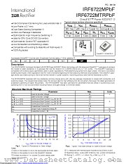 IRF6722MTR1PBF datasheet pdf International Rectifier