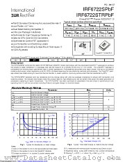 IRF6722S datasheet pdf International Rectifier