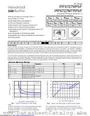 IRF6727MTR1PBF datasheet pdf International Rectifier
