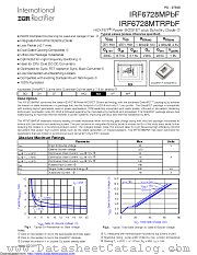 IRF6728MTR1PBF datasheet pdf International Rectifier