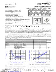 IRF6729MTRPBF datasheet pdf International Rectifier