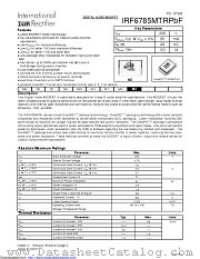 IRF6785MTRPBF datasheet pdf International Rectifier