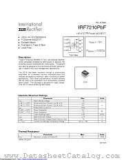 IRF7210PBF datasheet pdf International Rectifier