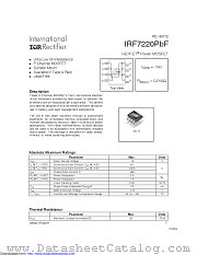 IRF7220TRPBF datasheet pdf International Rectifier