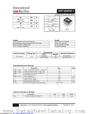 IRF7304TRPBF-1 datasheet pdf International Rectifier
