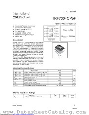 IRF7304Q datasheet pdf International Rectifier