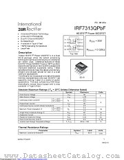 IRF7313QTRPBF datasheet pdf International Rectifier