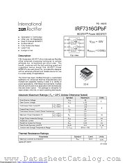 IRF7316G datasheet pdf International Rectifier