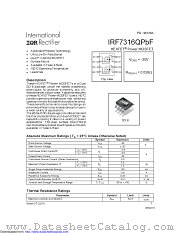 IRF7316QTRPBF datasheet pdf International Rectifier