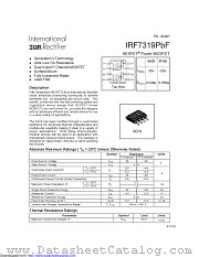 IRF7319TRPBF datasheet pdf International Rectifier
