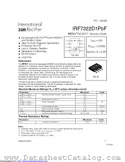 IRF7322D1TRPBF datasheet pdf International Rectifier