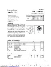 IRF7329PBF datasheet pdf International Rectifier