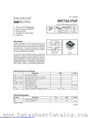 IRF7331TRPBF datasheet pdf International Rectifier