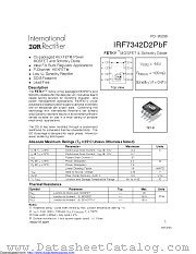 IRF7342D2TRPBF datasheet pdf International Rectifier