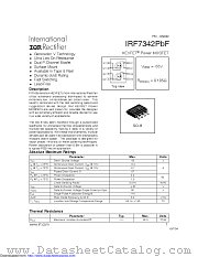 IRF7342TRPBF datasheet pdf International Rectifier