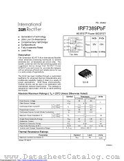 IRF7389TRPBF datasheet pdf International Rectifier