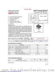 IRF7404Q datasheet pdf International Rectifier